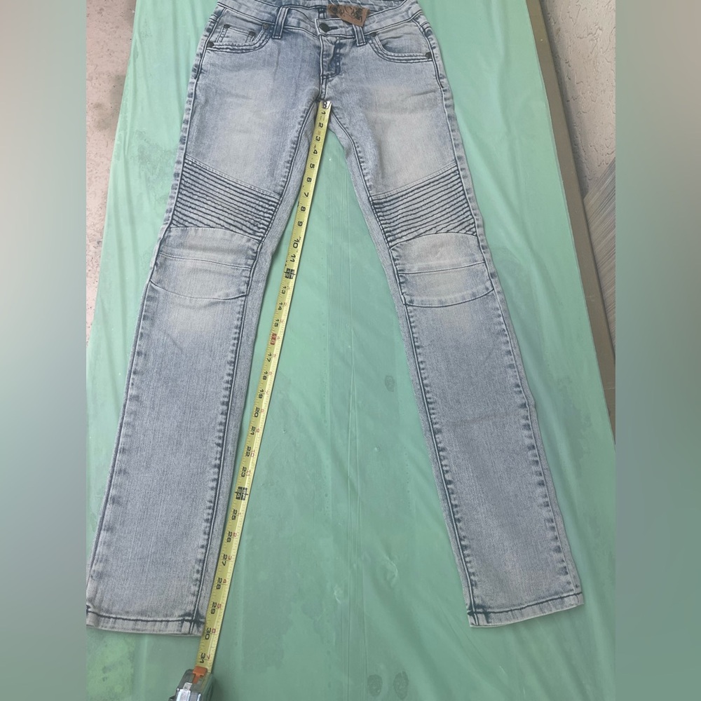 ERA OF CHAOS MOTO LOW RISE JEANS NEW WITH TAGS SIZE 24